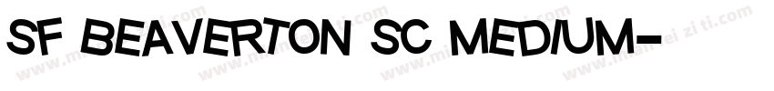 sf beaverton sc medium字体转换